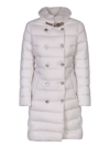 Moorer Long Padded Jacket In White