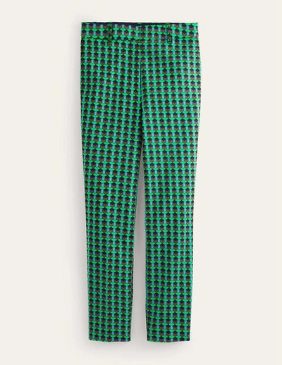 Boden Highgate Printed Pants Bright Green, Terrace Geo Women