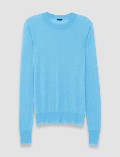 Joseph Cashair Round Neck Jumper In Dark Arctic