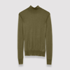 Joseph Cashair High Neck Jumper In Dark Olive