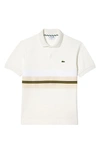 Lacoste Colorblock Polo In Farine