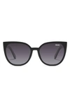 Quay Staycation In Black,smoke Polarized