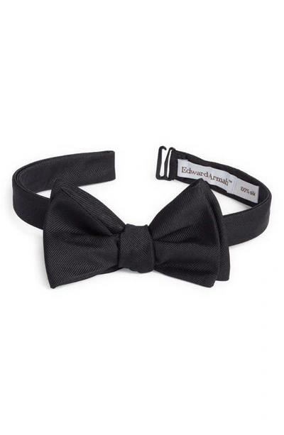 Edward Armah Black Silk Bow Tie