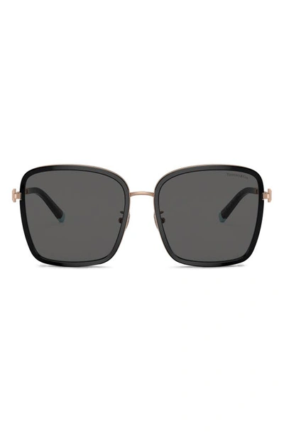 Tiffany & Co 59mm Square Sunglasses In Black