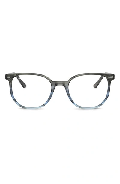 Ray Ban Elliot 48mm Irregular Optical Glasses In Grey Gradient