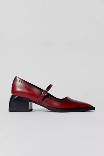 Vagabond Shoemakers Vivian Pointed Mary Jane Shoe In Red, Women's At Urban Outfitters In Red