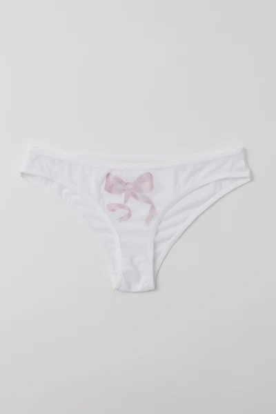 Out From Under Postcards Mesh Bikini In Pink Bow, Women's At Urban Outfitters