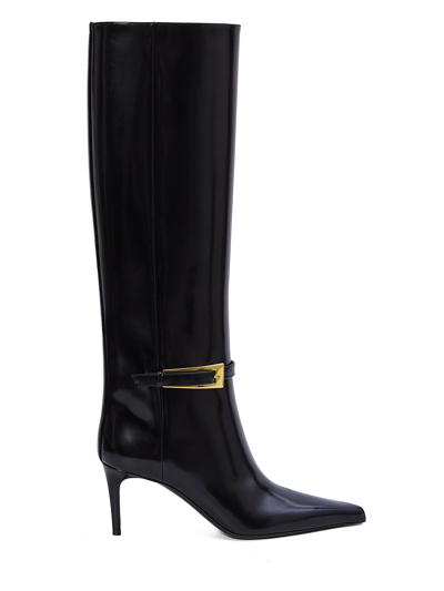 Saint Laurent Lee Boots In Black