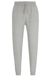 Hugo Boss Tracksuit Bottoms With Embroidered Logo In Grey