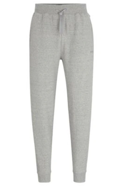 Hugo Boss Tracksuit Bottoms With Embroidered Logo In Grey
