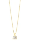 Sterling Forever Colsie Cz Pendant Necklace In Gold