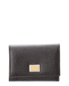 DOLCE & GABBANA DOLCE & GABBANA DAUPHINE LEATHER FLAP WALLET