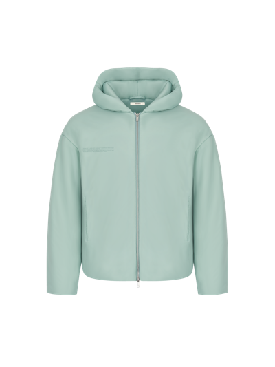 Pangaia Flower-warmth Padded Bomber Jacket In Eucalyptus Blue