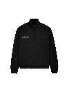 Pangaia Double Jersey Half Zip Jumper In Black
