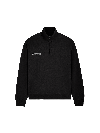 PANGAIA DOUBLE JERSEY HALF ZIP SWEATSHIRT — BLACK S