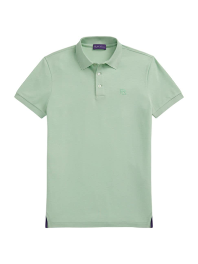 Ralph Lauren Purple Label Men's Piqué Polo Shirt In Opal Blue