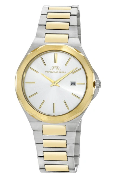 Porsamo Bleu Alexander Two-tone Bracelet Strap Watch, 41mm In Two Tone