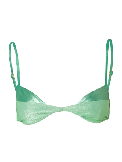 Baobab Women's Valle De La Luna Rafaela Bikini Top In Green