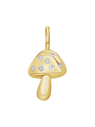 770 Fine Jewelry Women's 14k Yellow Gold & 0.15 Tcw Diamond Mushroom Charm