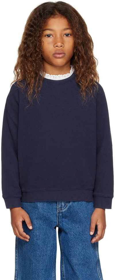 Bonton Kids Navy Tilia Sweater In Navy