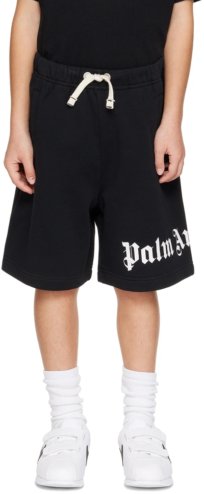 Palm Angels Cotton Bermuda Shorts In Black