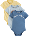PALM ANGELS THREE-PACK BABY MULTICOLOR BODYSUITS