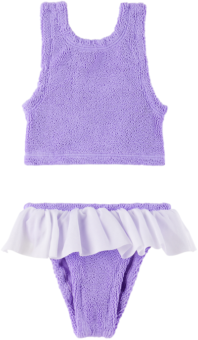 Hunza G Baby Purple Olive Bikini In Lilac