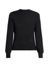 Victoria Beckham Women's Merino Wool Crewneck Sweater In Black