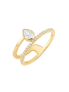 770 FINE JEWELRY WOMEN'S MULTISHAPE 14K YELLOW GOLD & 0.30 TCW DIAMOND RING