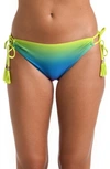 La Blanca Adjustable Loop Hipster Bikini Bottoms In Multi