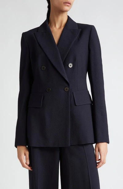 MAX MARA ALBERO WOOL BLEND SEERSUCKER JACKET