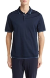 TED BAKER ERWEN REGULAR FIT TEXTURED TIPPED POLO