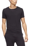 Calvin Klein Men's Ultra Soft Modern Modal Crewneck Lounge T-shirt In Black