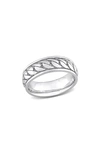 DELMAR STERLING SILVER CHAIN LINK RING