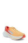 Hoka Bondi 8 Running Shoe In Fiesta / Amber Yellow
