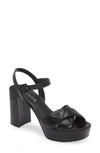 PRADA PRADA DIAGRAM PLATFORM SANDAL