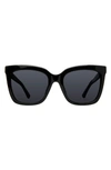 KURT GEIGER 53MM POLARIZED CAT EYE SUNGLASSES