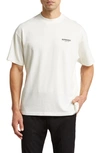 Represent White Crewneck T-shirt With With Front And Back Owners Club Print In Flat White