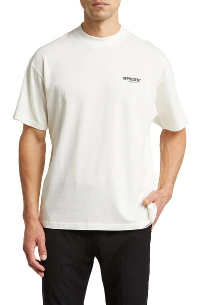 REPRESENT REPRESENT OWNERS' CLUB COTTON LOGO GRAPHIC T-SHIRT