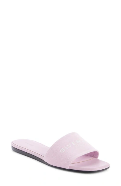 Givenchy 4g Flat Slide Sandal In Old Pink