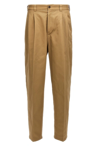 Maison Margiela Pendleton Yoke Pants Beige In Cream