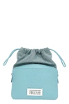 Maison Margiela Borsa A Secchiello 5ac Azzurra In Tessuto E Pelle Donna In Blue