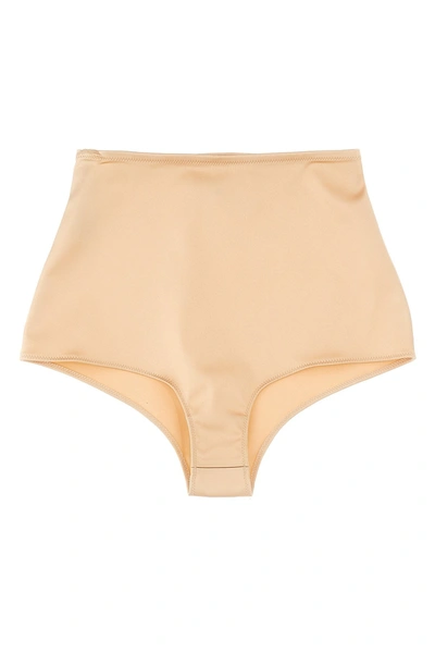 Maison Margiela Stitching High Waist Briefs In Color Carne Y Neutral