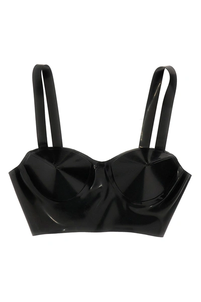 Maison Margiela Women Latex Bra In Black