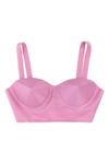Maison Margiela Women Latex Bra In Pink