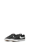 Nike Kids' Court Legacy Sneaker In Black/ White/ Light Brown