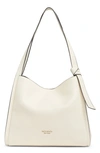 Kate Spade Large Knott Leather Shoulder Bag In White
