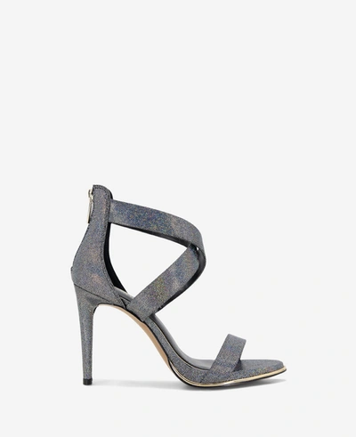 Kenneth Cole New York Women's Brooke Cross Dress Sandals In Pewter Iridescent