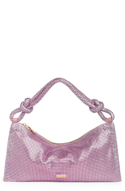 Cult Gaia Hera Nano Mesh Shoulder Bag In Cameo