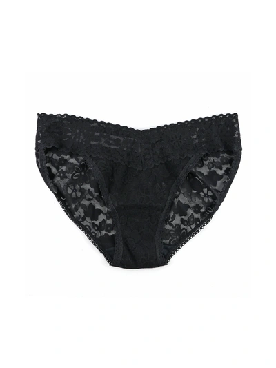 Hanky Panky Daily Lace Low Rise V-kini In Black